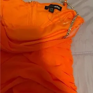 strapless open back dress Part Timer Ruched Mini Dress